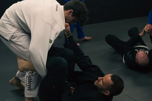 Спаринг-сесія з демонстрацією техніки контролю в партері